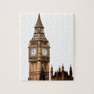 Quebra-cabeça Sepia Big Ben Tower Viagem Art