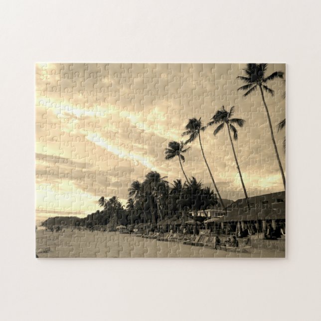 Quebra-cabeça sepia boracay (Horizontal)