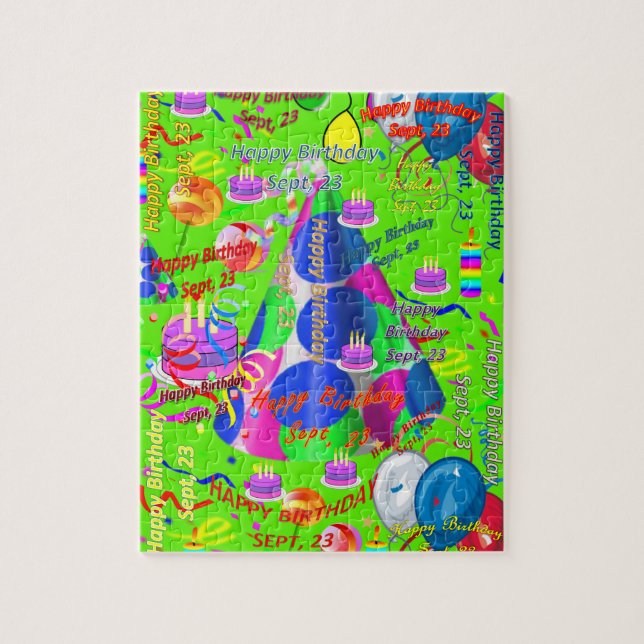 Quebra-cabeça September, 23 Birthday Jigsaw Puzzle (Vertical)