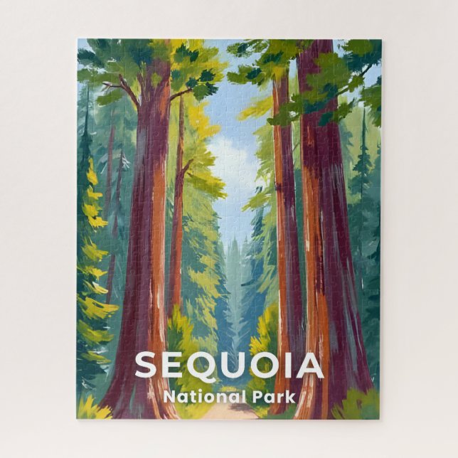 Quebra-cabeça Sequoia National Park | California Art (Vertical)