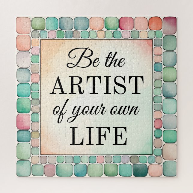 Quebra-cabeça ser o artista da sua vida inspiracio (Vertical)