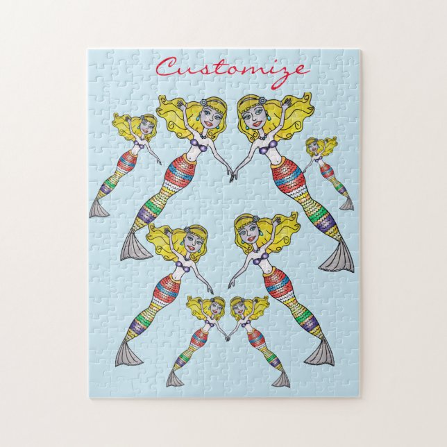 Quebra-cabeça Sereia Blona e bonita Thunder_Cove (Vertical)