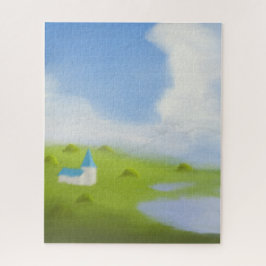 Quebra-cabeça Serene Countryside Landscape