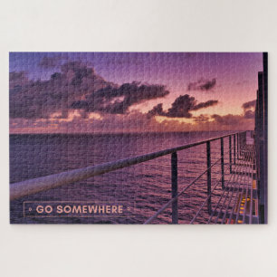Quebra-cabeça Serene Sunrise Navio
