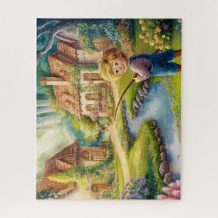 Quebra-cabeça Serenidade na pintura da vila