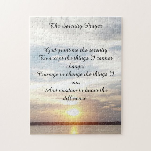 Quebra-cabeça Serenity Prayer (Vertical)