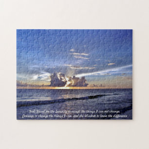 Quebra-cabeça Serenity Prayer - Beach Sunset