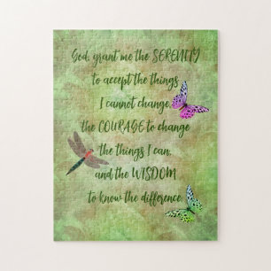Quebra-cabeça Serenity Prayer Butterfly Inspiron