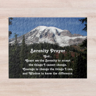 Quebra-cabeça Serenity Prayer Monte Rainier Foto