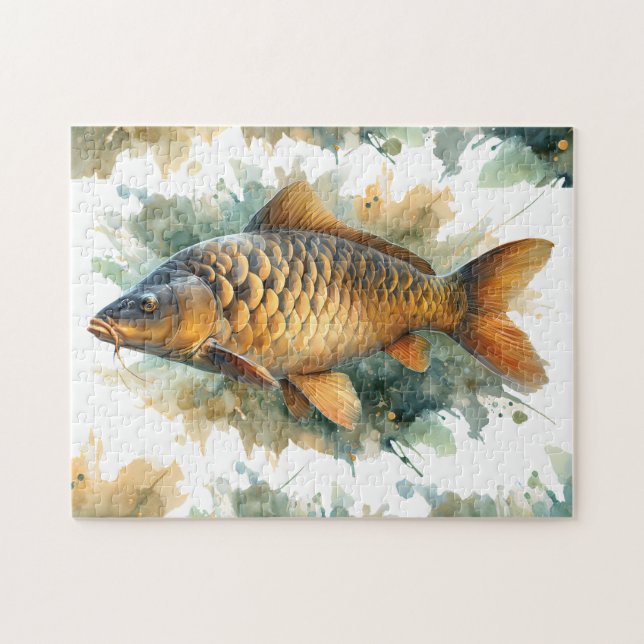 Quebra-cabeça - Série Watercolor: Carp (Horizontal)