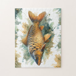 Quebra-cabeça - Série Watercolor: Carp