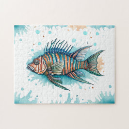 Quebra-cabeça - Série Watercolor: Lionfish