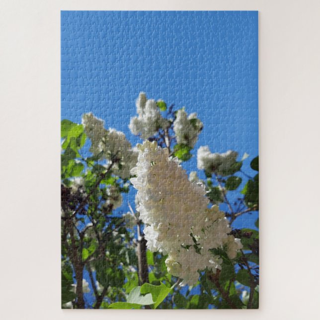 Quebra-cabeça Seringa, Árvore Lilar Branca de Flor (Vertical)
