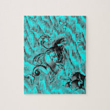 Serpente do mar e navio à vela