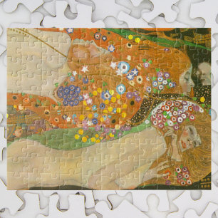 Quebra-cabeça Serpentes de água II por Gustav Klimt, Art Nouvea