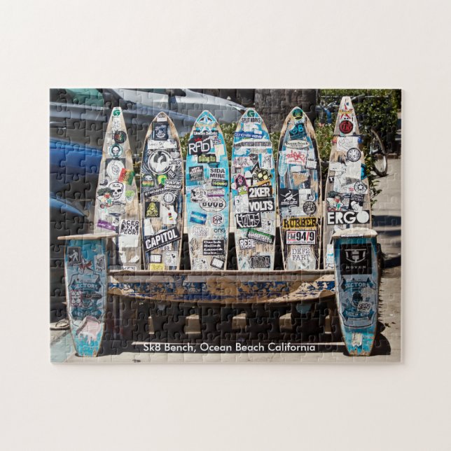 Quebra-cabeça Serra de vaivém do banco do conselho Sk8 (Horizontal)