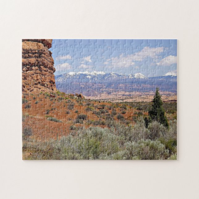 Quebra-cabeça Serra Denteada Parque Nacional Arches Utah EUA. (Horizontal)