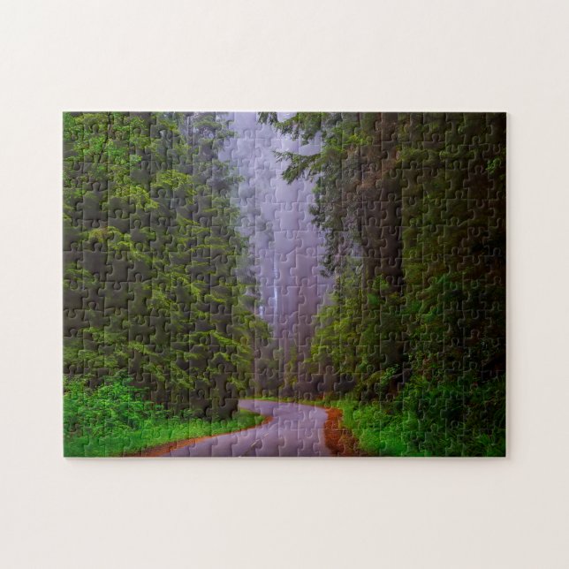 Quebra-cabeça Serra do Parque Nacional Redwood. (Horizontal)