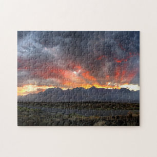 Quebra-cabeça Serra Nevada Montanhas Sunset Panorama