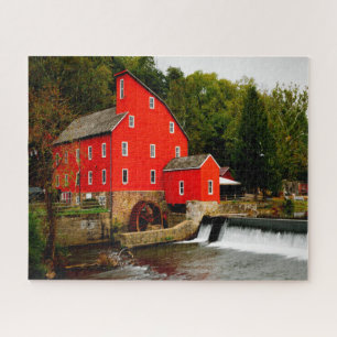 Quebra-cabeça Serra Tico-Tico Clinton Nova Jersey Red Mill.