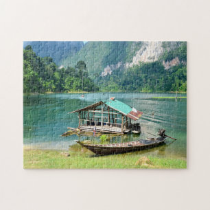 Quebra-cabeça Serra Tico-Tico Parque Khao Sok Tailândia.