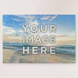 Quebra-cabeça Seu Adulto Grande Personalizado de Foto