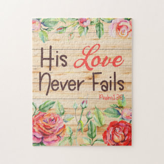 Quebra-cabeça Seu Amor Nunca Falhe Com O Cristão