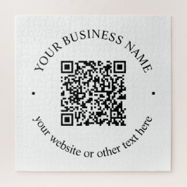 Quebra-cabeça Seu código QR carregado e texto circular editável