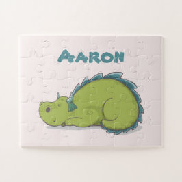 Quebra-cabeça Seu nome e dragão de sono bonito