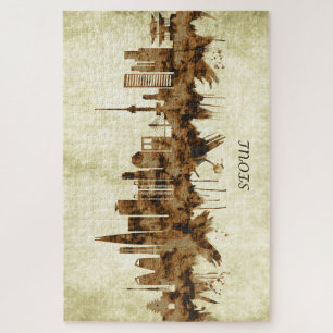 Quebra-cabeça Seul, Coreia do Sul, paisagem urbana