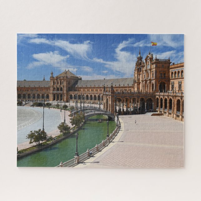 Quebra-cabeça Sevilha - Plaza De Espana (Horizontal)