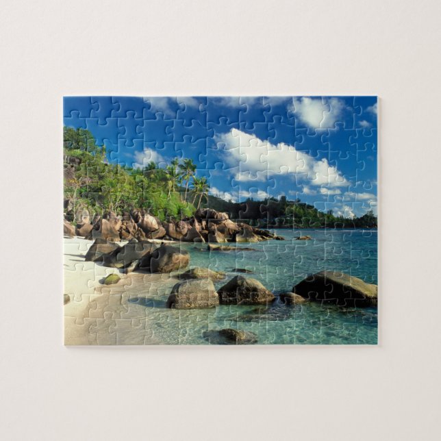 Quebra-cabeça Seychelles, Ilha de Mahe, Praia de Anse Royale. 3 (Horizontal)
