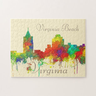 Quebra-cabeça SG da skyline de Virginia Beach Viginia
