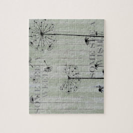 Quebra-cabeça Shabby Chic Alguns Veem Uma Erva Daninha Outros Ve