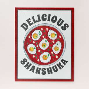 Quebra-cabeça Shakshouka Shakshuka Picy Ovos Caçados Tomates