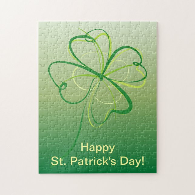 Quebra-cabeça Shamrock Contemporâneo (Vertical)