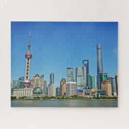 Quebra-cabeça Shanghai Skyline do Bund - 16x20 - 520 pcs