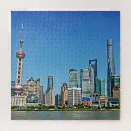 Quebra-cabeça Shanghai Skyline do Bund - 20x20 - 676 pcs