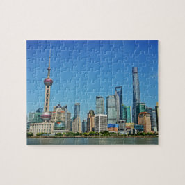 Quebra-cabeça Shanghai Skyline do Bund - 8x10 - 110 pc