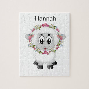 Quebra-cabeça Sheep Floral