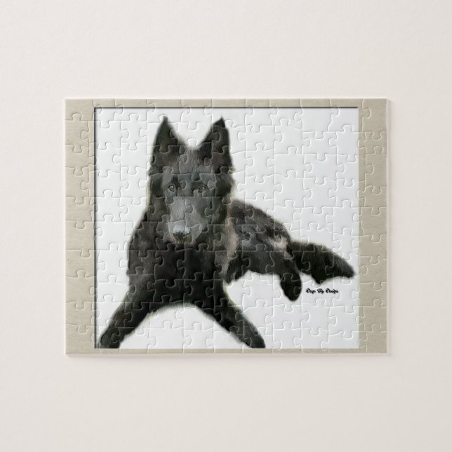 Quebra-cabeça Sheepdog Art belga (Horizontal)