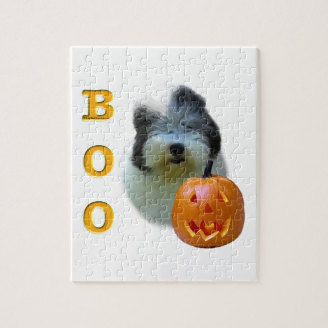 Quebra-cabeça Sheepdog Halloween Boo (Vertical)