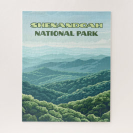 Quebra-cabeça Shenandoah National Park Virginia Blue Ridge Retro