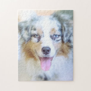 Quebra-cabeça Shepherd australiano azul