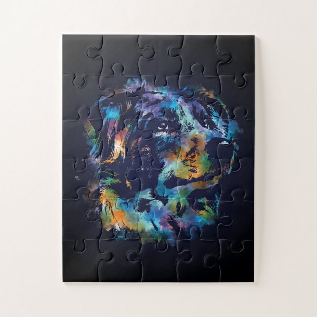 Quebra-cabeça Shepherd dog australiano - Aussie (Vertical)