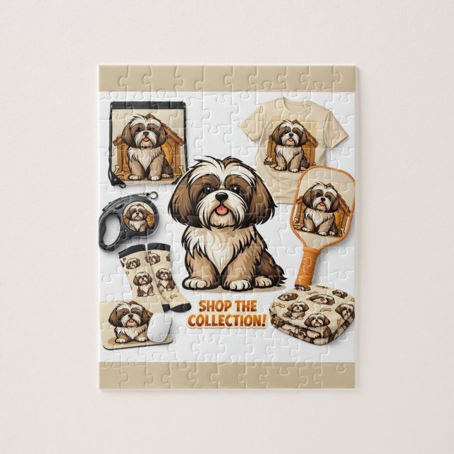 Quebra-cabeça Shih Tzu Boutique Collection Puzzle  ("A whole world of Shih Tzu charm in one puzzle")