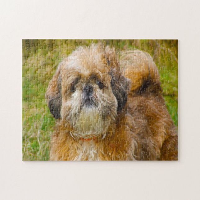 Quebra-cabeça Shih Tzu Dog Jigsaws. (Horizontal)