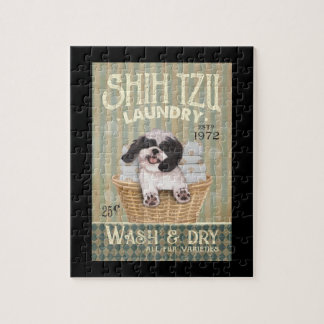Quebra-cabeça Shih Tzu Dog Laundry Cute Shih Tzu Life Puppy Tzu