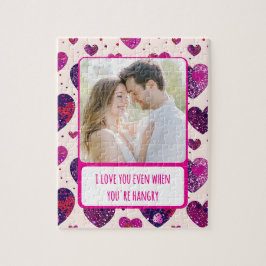 Quebra-cabeça Shimmer Purple Heart quando você está com fome