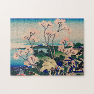 Quebra-cabeça Shinagawa sobre o Tokaido por Katsushika Hokusai